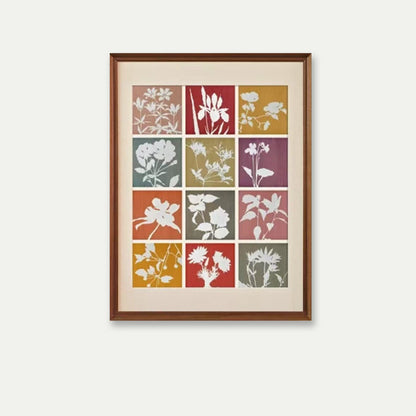 Geteilte botanische Druckkunst
