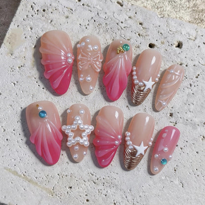 Dekorative 3D Nagelkunst Tipps Set