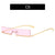 Minimalistische Katzenaugen-Sonnenbrille