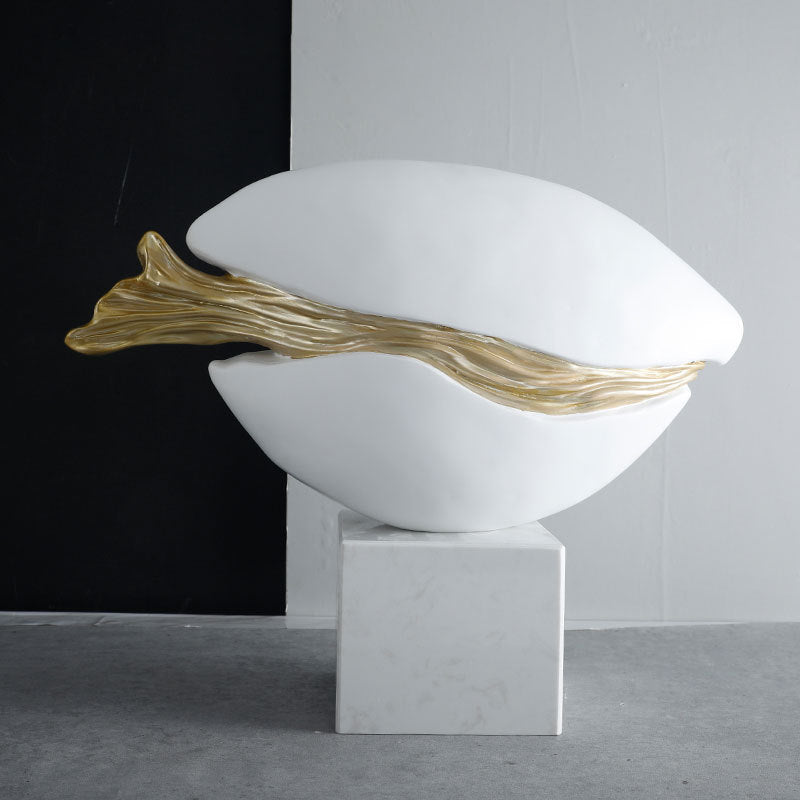 Künstlerische Muschel-inspirierte Skulptur