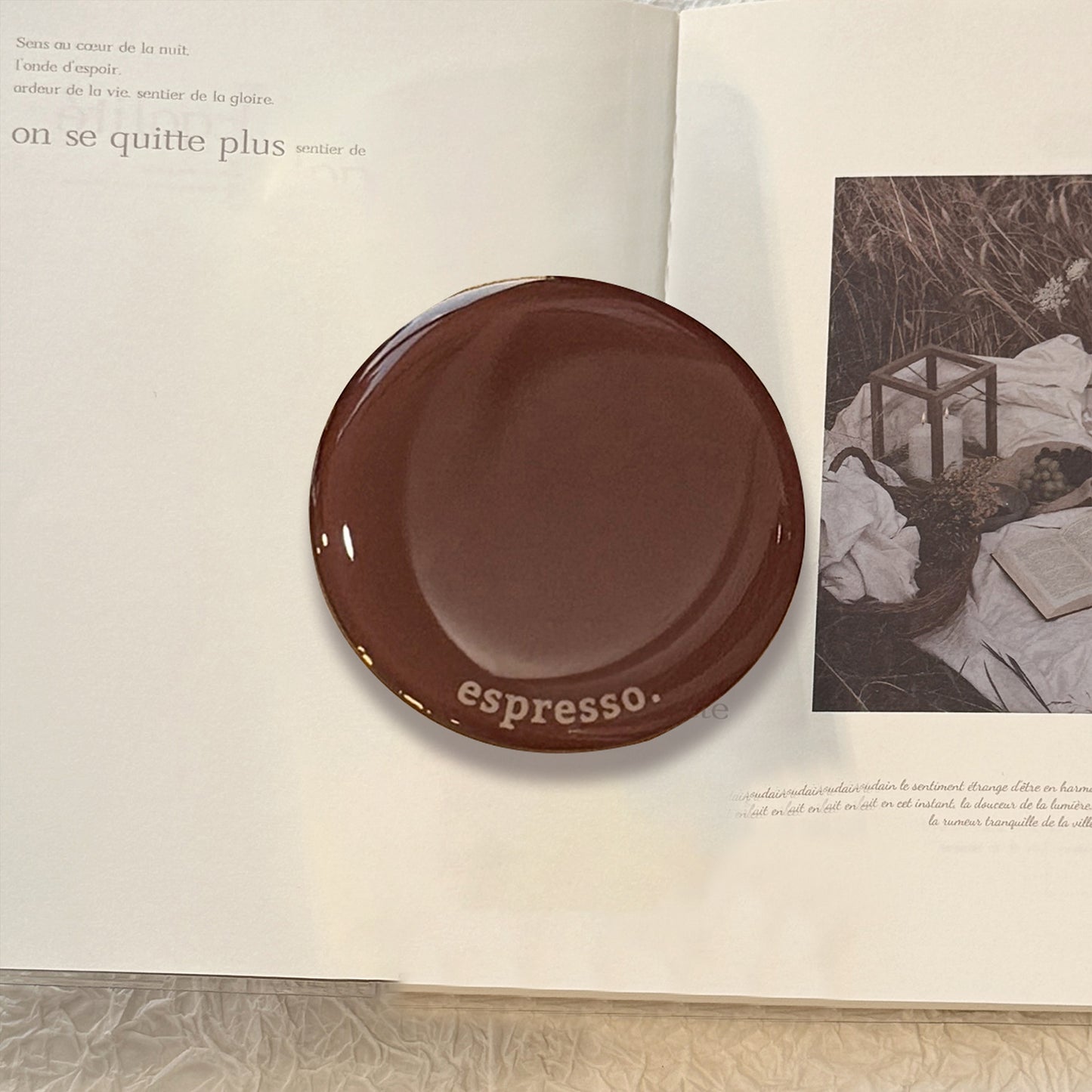 Kaffeetassen-Untersetzer aus hochwertigem Keramik Brehn