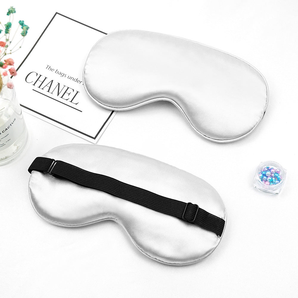 Unisex nan luxuriöse Satin Schlafmaske mit anatomischer Kontur und verstellbarem Gummiband Brehn