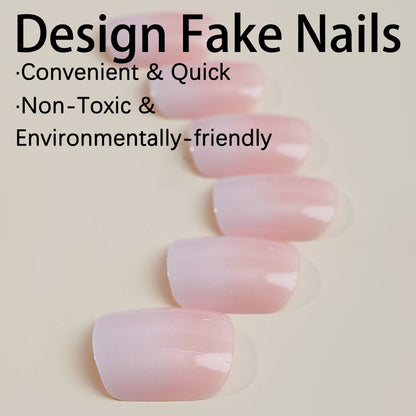 Kunstnagelset mit elegantem natürlichem Finish Brehn