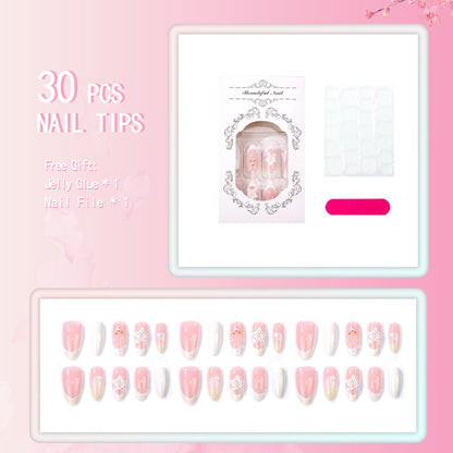 Premium Dekorative Press-On Nagelkunst Set