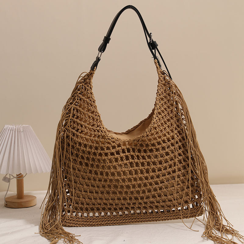 Damen Handtasche mit auffälligen Fransen Brehn