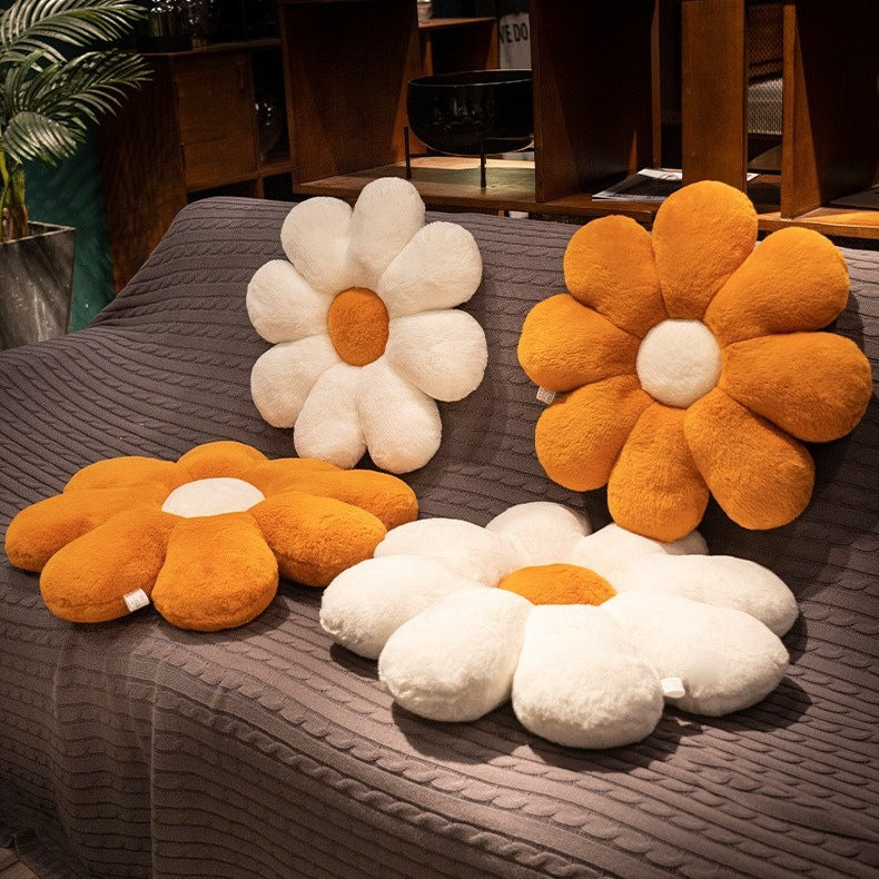 Plüsch Sitzkissen in Blumenform Brehn