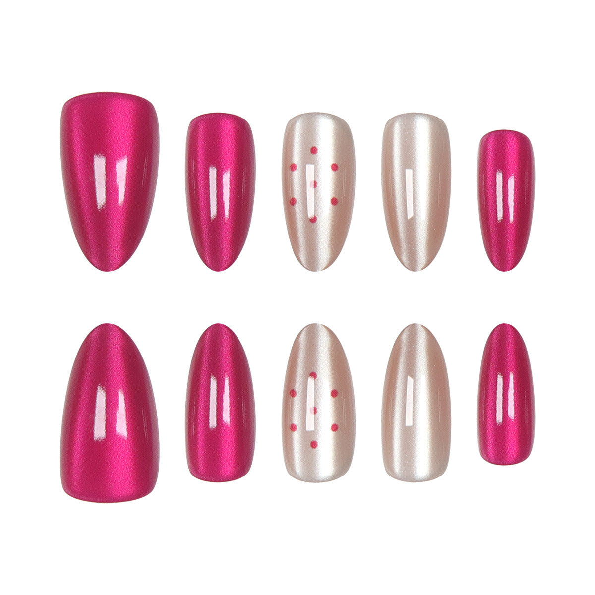 Stilvolles Stiletto Press-On Nail Set Brehn