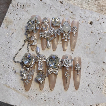 Dekoratives Acryl-Nagelset