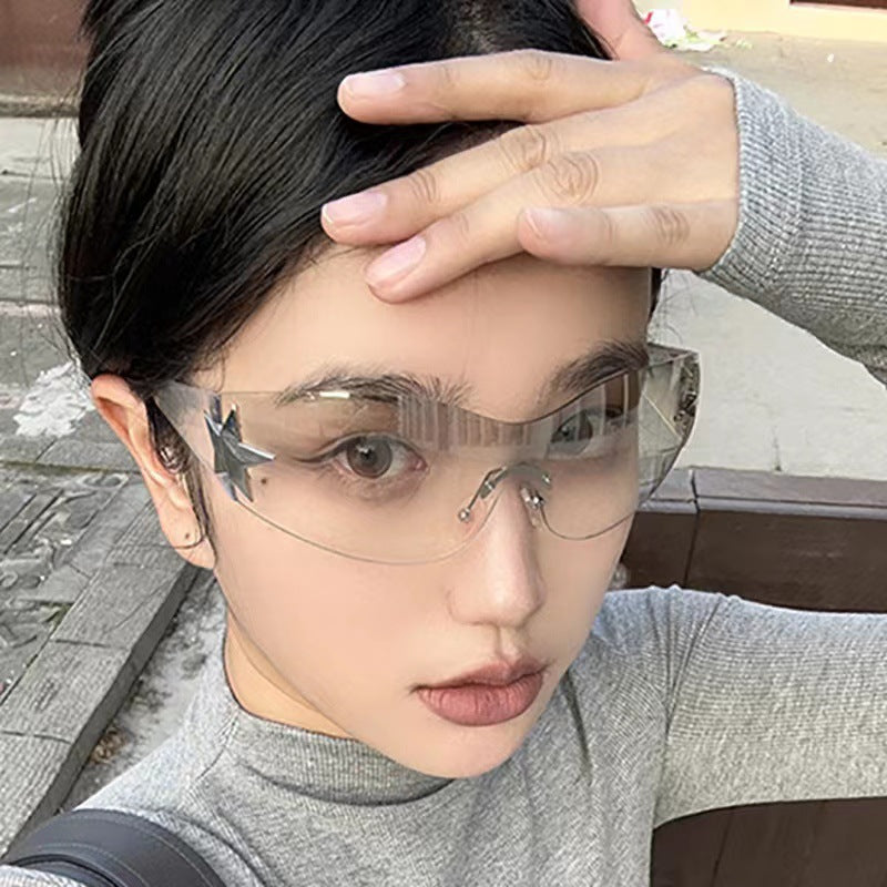 Damen modische Sonnenbrille mit künstlerischem Sternenakzent Brehn