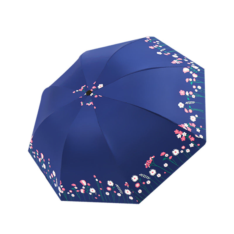 Damen Regenschirm mit floralen Akzenten Brehn