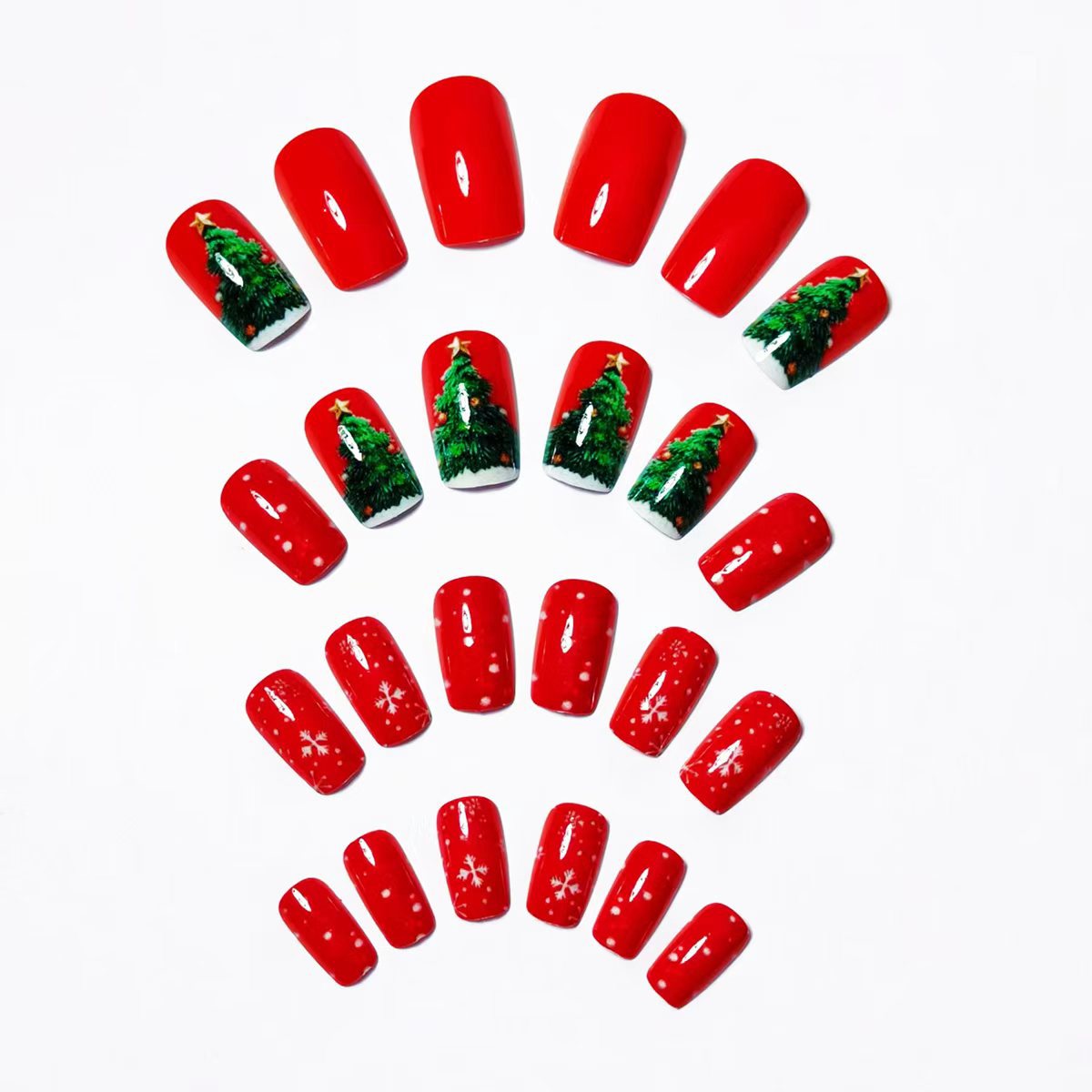 Kunstnägel Im Festlichen Weihnachtsdesign Brehn