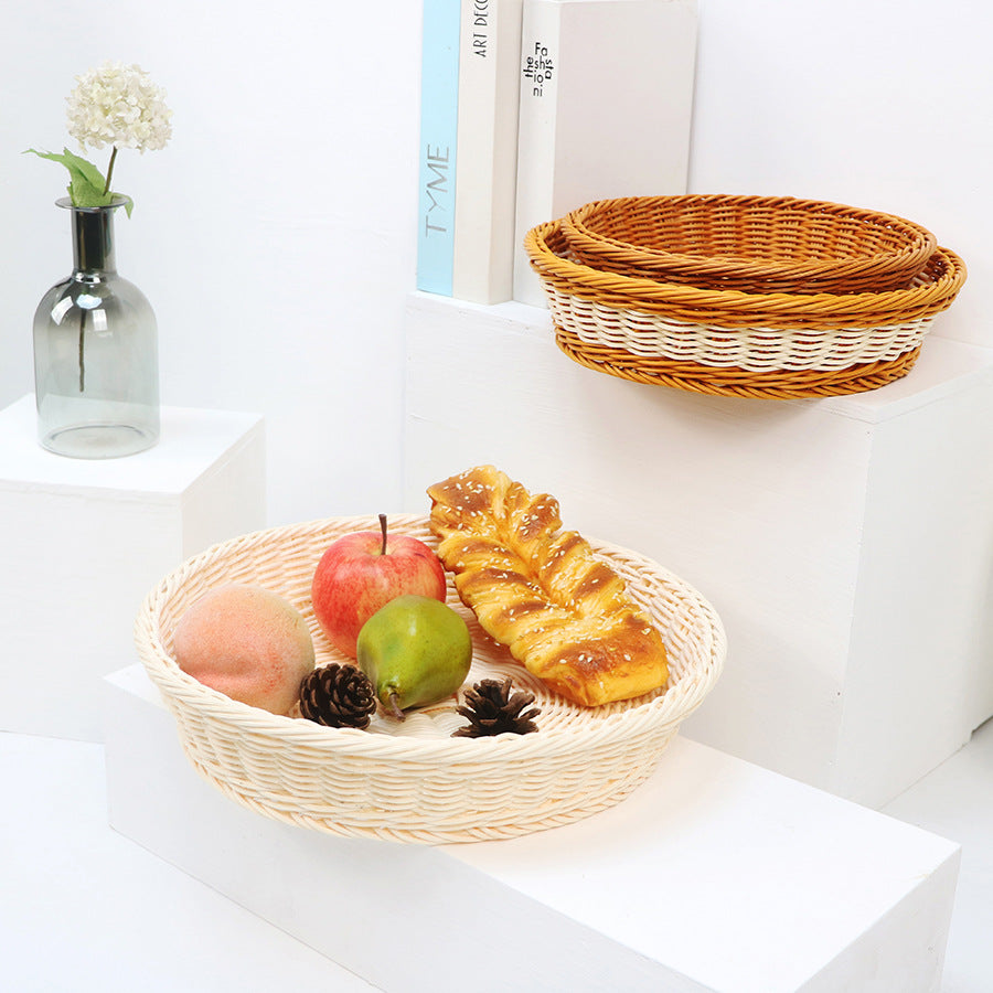 Dekorativer Obstkorb aus handgefertigtem Material Brehn