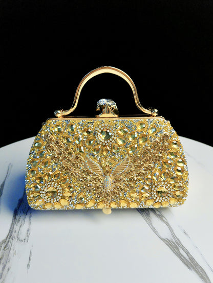 Prunkvoller mit Juwelen besetzter Abend-Clutch