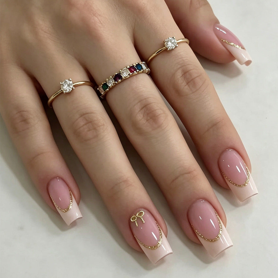 Elegante Französische Spitze Nagelkunst Brehn