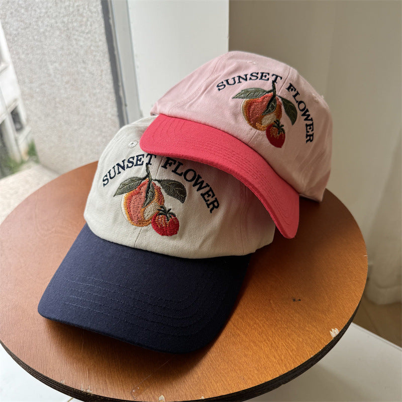 Damen Bestickte Obst-Themen Baseballmütze Brehn