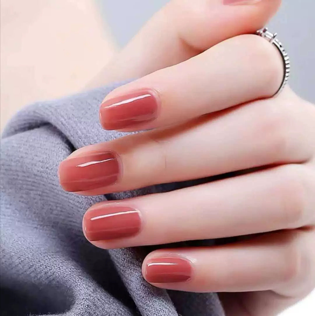 Glänzendes langes Nagelset Brehn