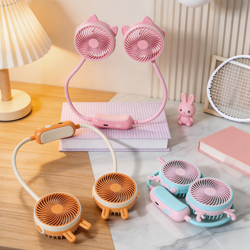 Damen tragbarer Halsventilator mit dualem Design Brehn