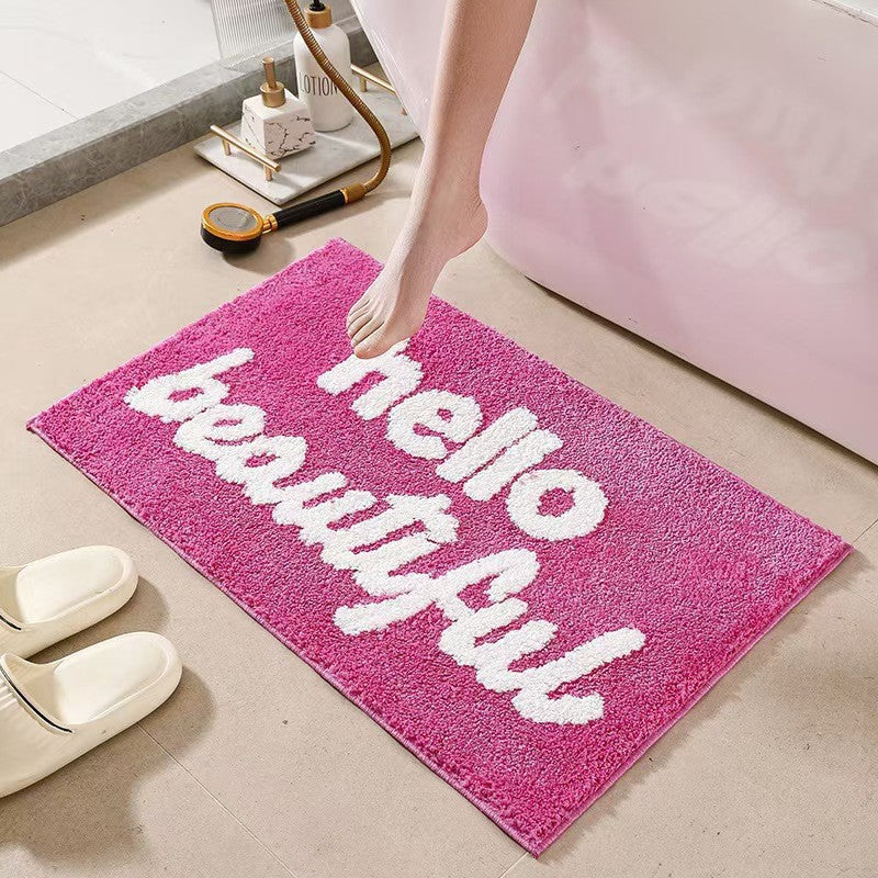 Verspielte Text Badematte Brehn