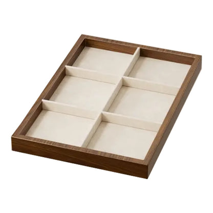 Zwölf-Fächer Bambus Schmuck Organizer Tray