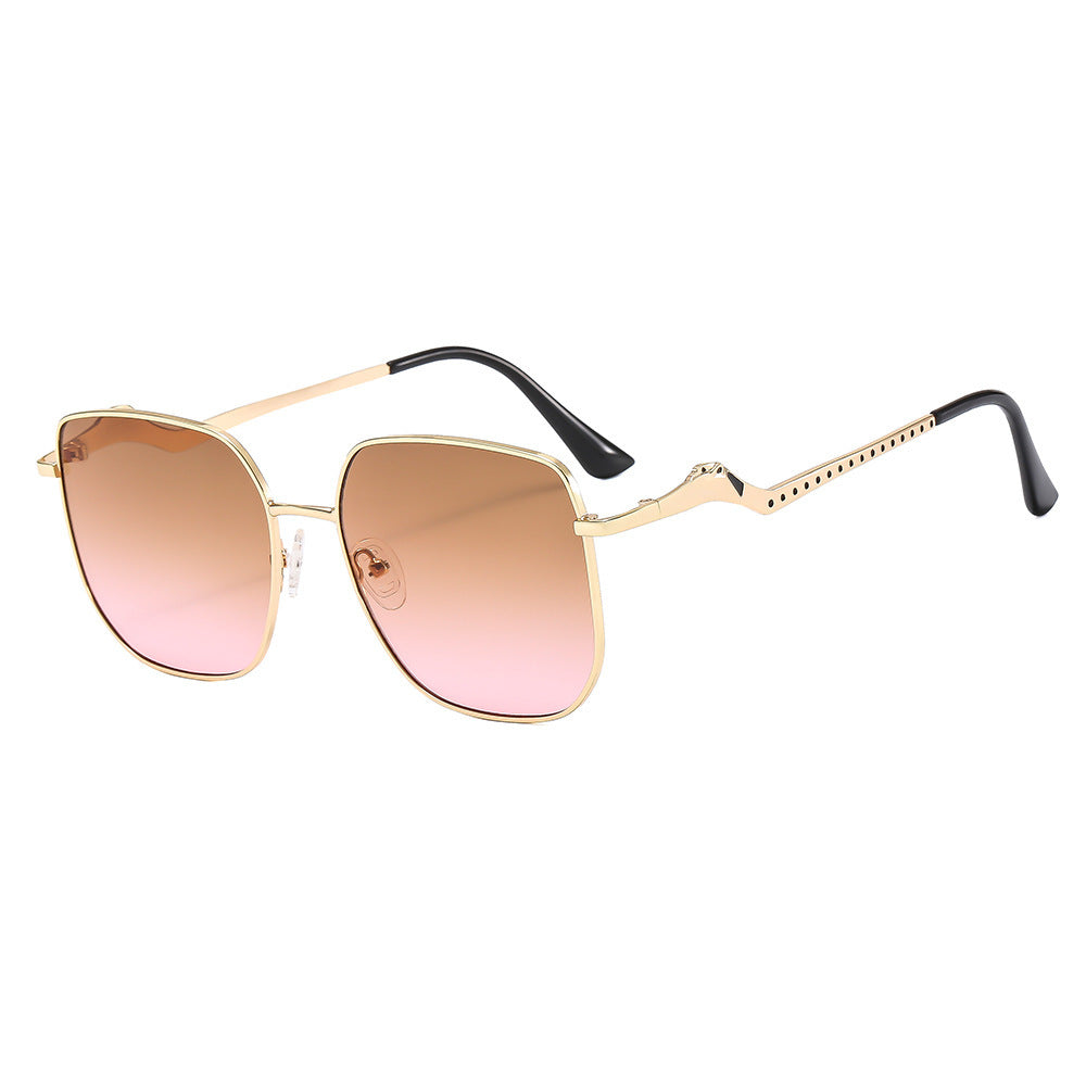 Damen quadratischeDesigner-Sonnenbrille mit dekorativen Akzenten Brehn