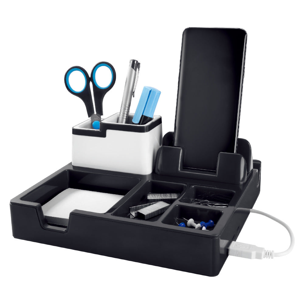 Multifunktionaler Schreibtischorganizer mit Usb-Ladeanschluss Brehn