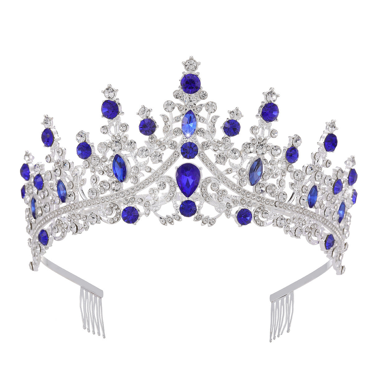 Damen Strass Tiara mit funkelnden Edelsteinen Brehn