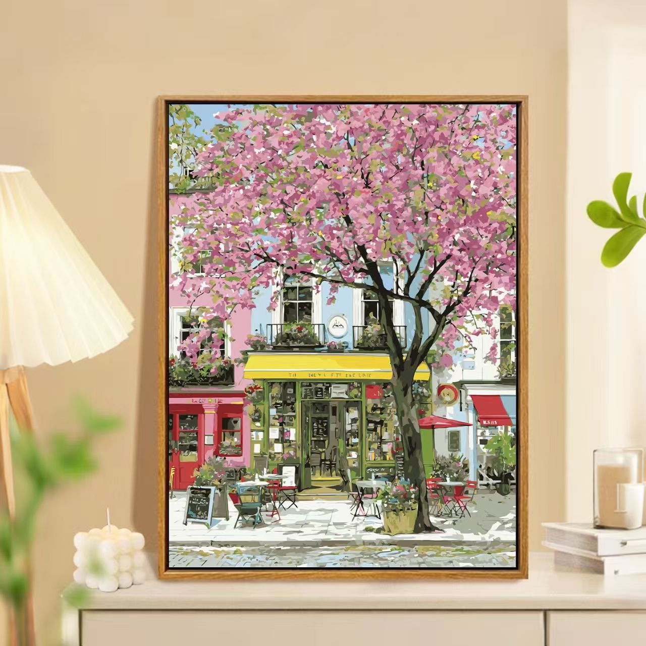 Charmante Frühlingsmarkt Landschaft Wandkunst Brehn
