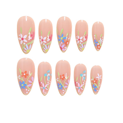 Künstlerisches Floral Nageldesign Kit Brehn