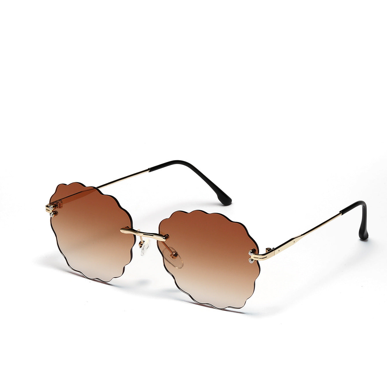 Damen modische Sonnenbrille im einzigartigen Blumenrahmen Brehn