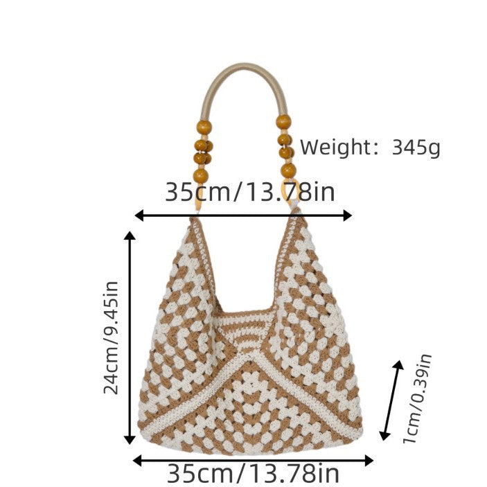 Handtasche mit Bohemian Häkeloptik Brehn
