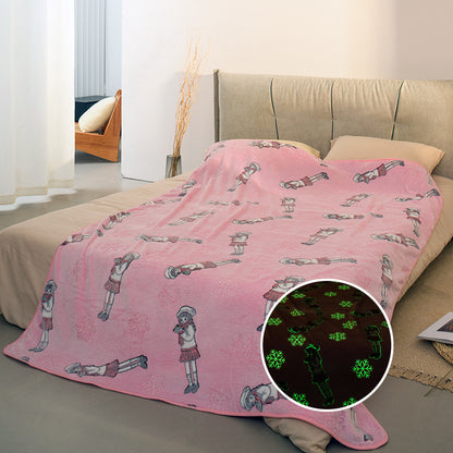 Damen Gemütliche und kreative Kuscheldecke mit Gaming-Motiv Brehn