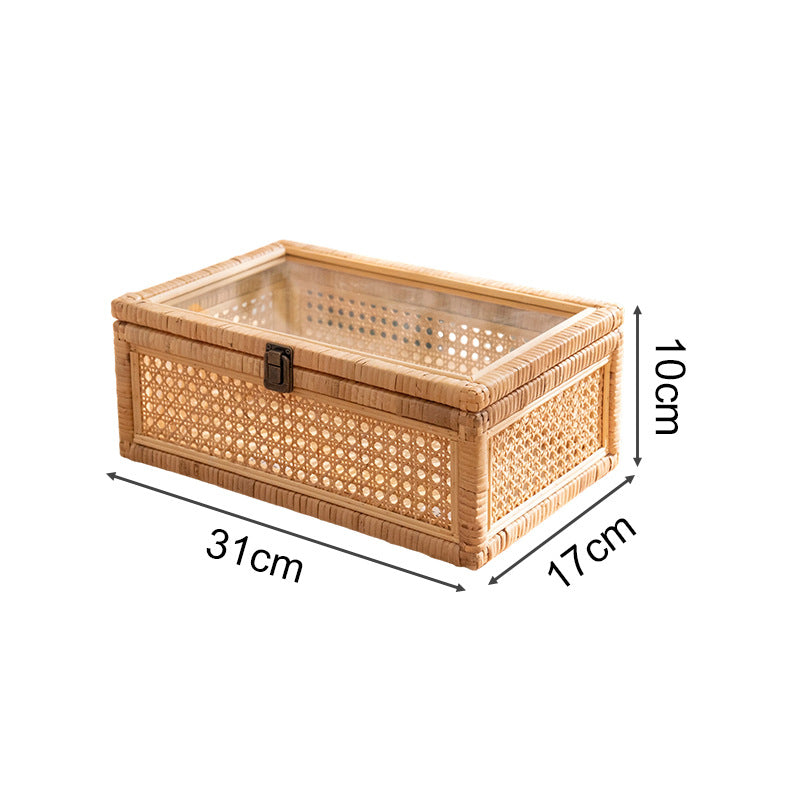 Praktische Aufbewahrungsbox mit Glasoberfläche