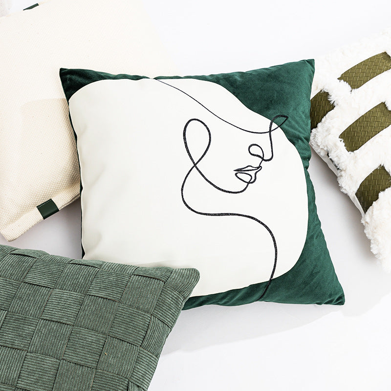 Damen Dekorative Kissenhülle mit modernem Minimalismus und einzigartigem Kunstdesign Brehn