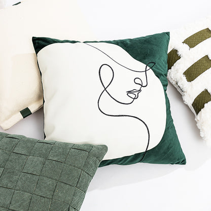 Damen Dekorative Kissenhülle mit modernem Minimalismus und einzigartigem Kunstdesign Brehn