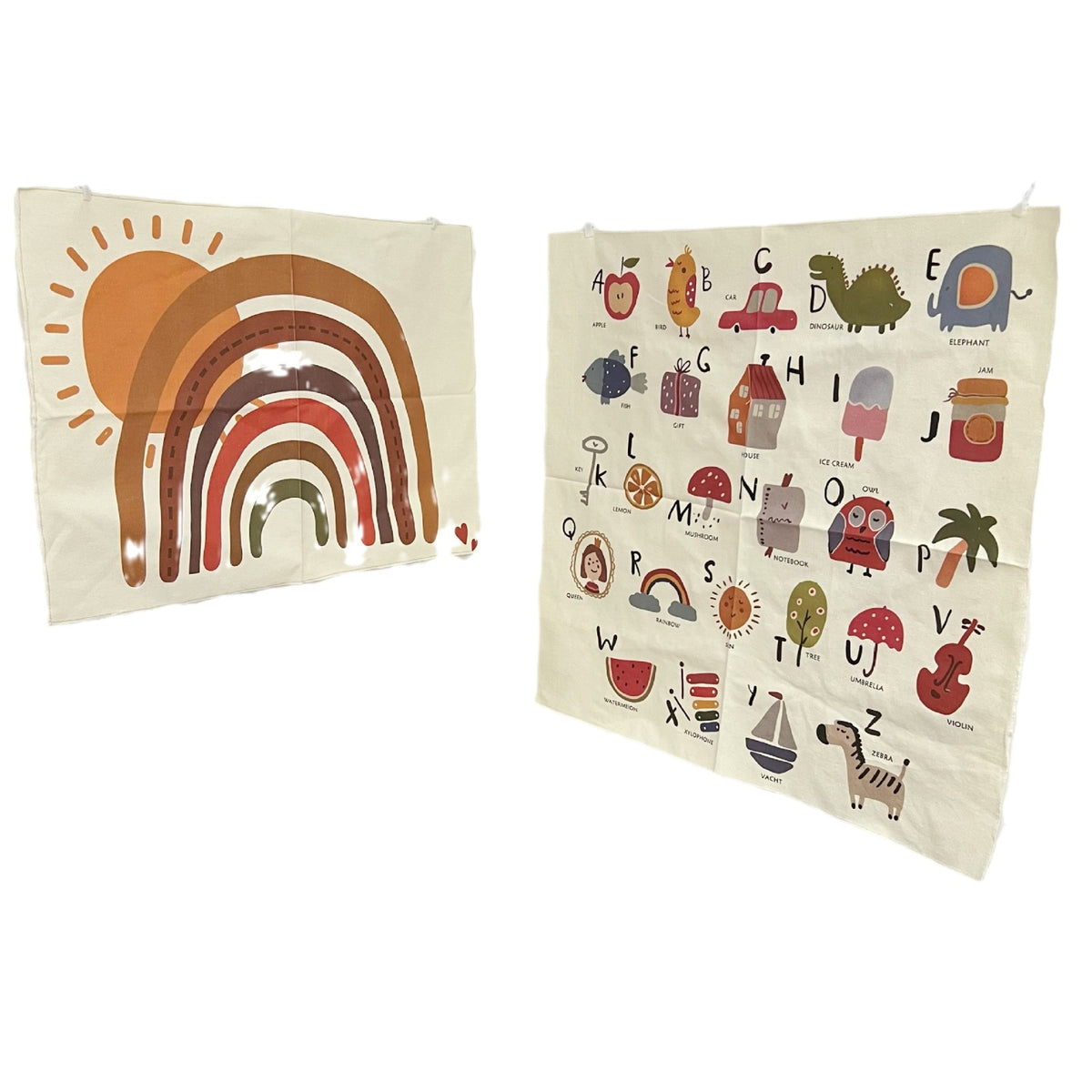 Retro Rainbow Baumwolle Wandbehang Teppich