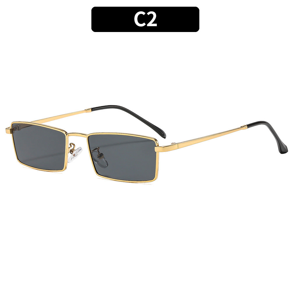 Vintage-inspirierte rechteckige Sonnenbrille