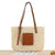 Geflochtene Handtasche mit Eleganter Lederapplikation Brehn