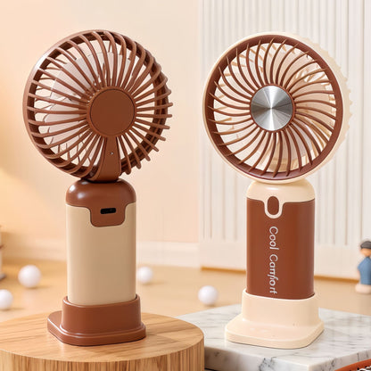 Damen Tragbarer Mini-Ventilator mit innovativem Design und USB-Ladefunktion Brehn