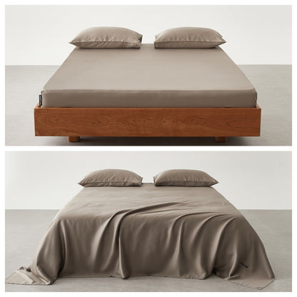 Premium Satin Bettlaken Set