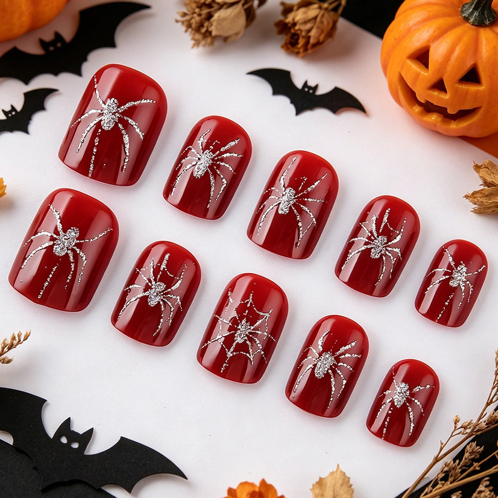 Halloween-Themen-Spinnen-Nagelkunst Brehn
