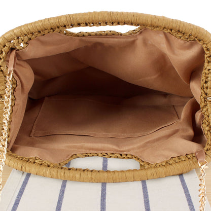 Geflochtene Handtasche mit Eleganten Kettenriemen Brehn
