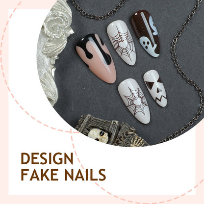 Urlaubs-inspiriertes Gothic-Nagelkunst-Set