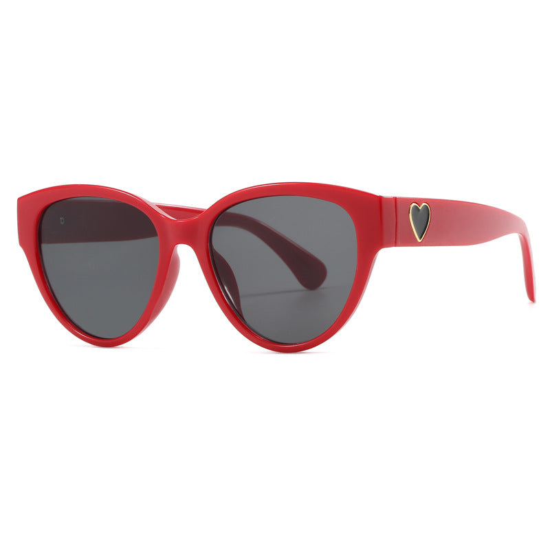 Damen Cat-Eye Sonnenbrille mit luxuriösem Leopardenmuster und charmanten Details Brehn