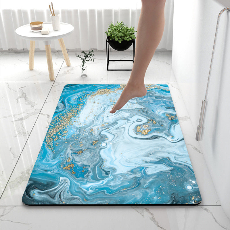 Weiche Druck abstrakte Marmor Badezimmermatte Brehn