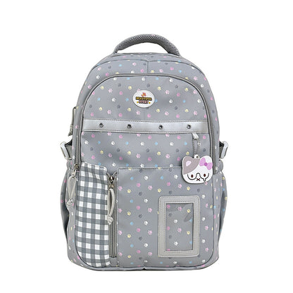 Blumenmuster Multi-Taschen Rucksack Brehn