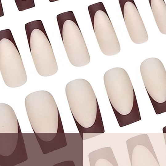 Matt Geometrische Acryl-Nagelerweiterungen Brehn