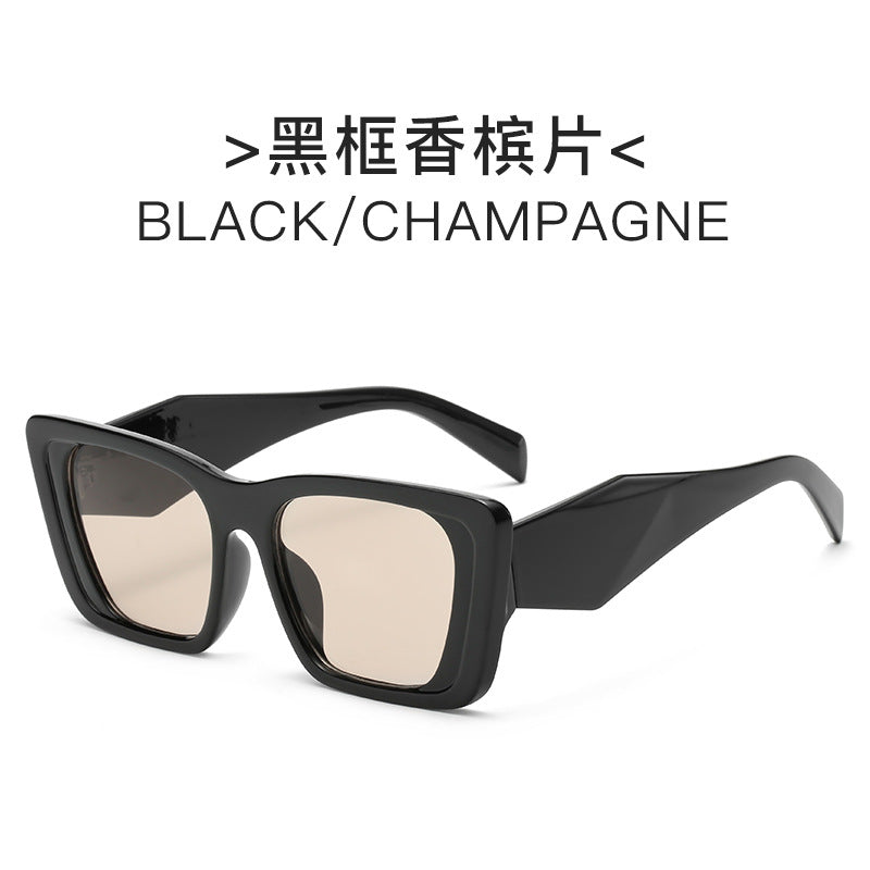 Damen geometrische Oversized-Sonnenbrille Brehn