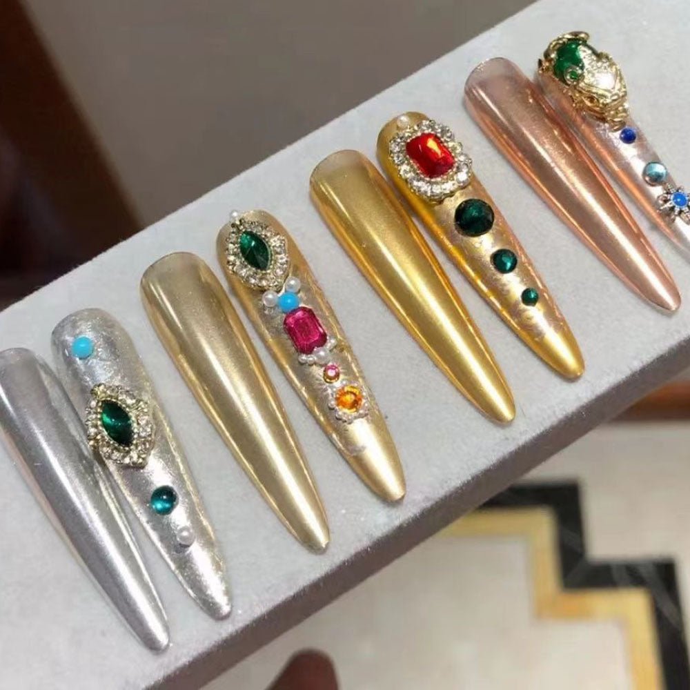Premium Metallic Nail Art Gel Set