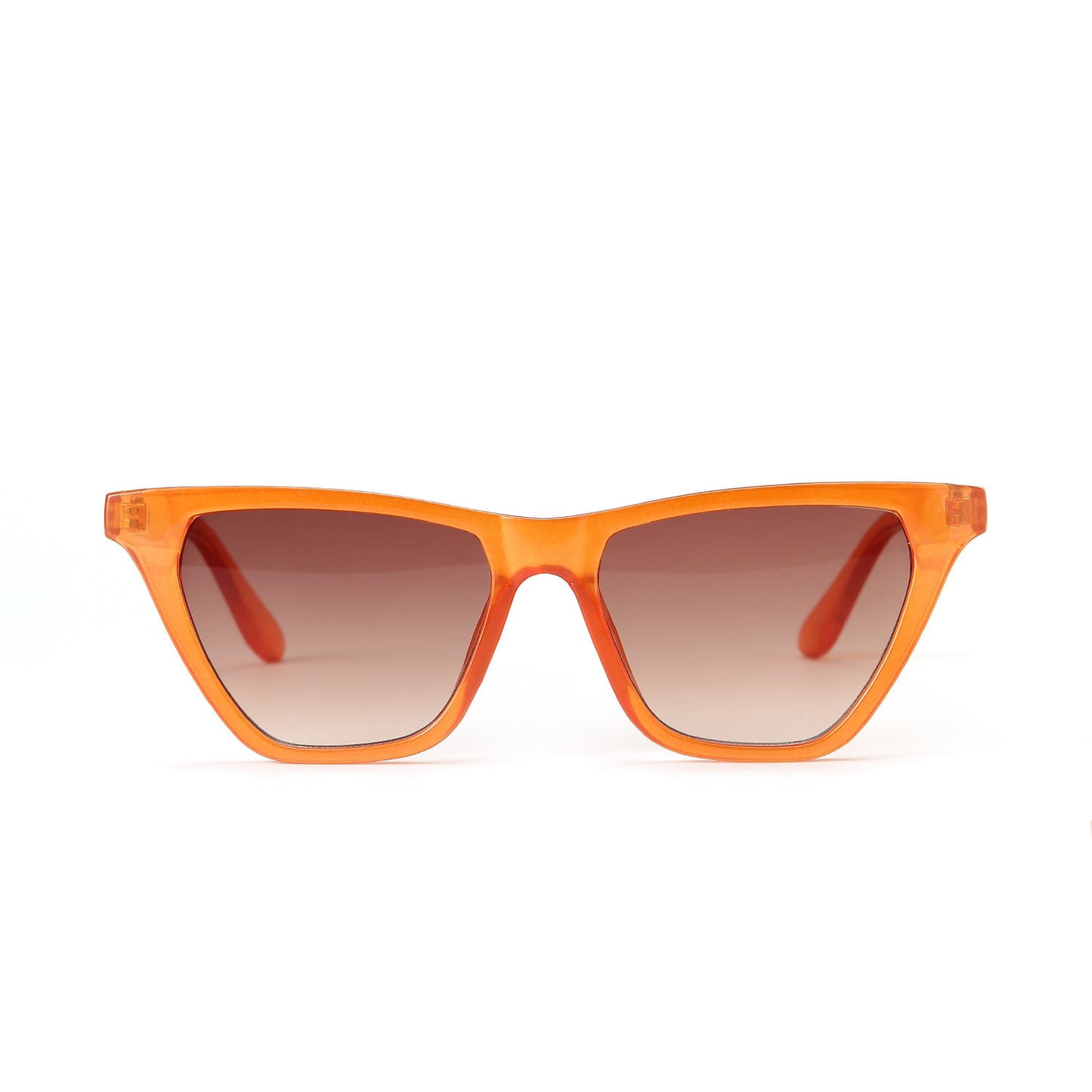 Damen Cat-Eye Sonnenbrille mit modernem, durchscheinendem Rahmen Brehn