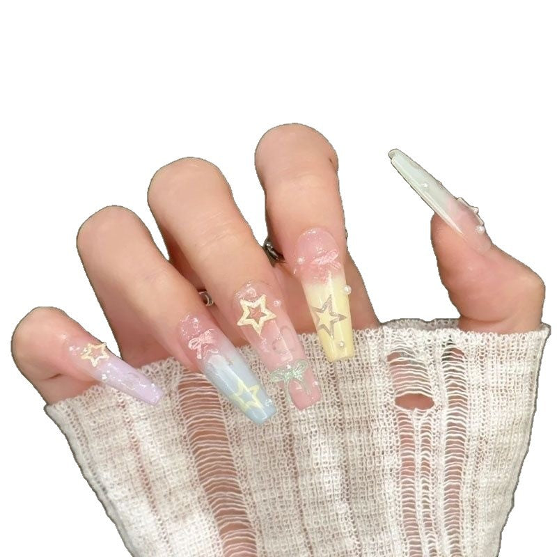 Künstlerisch themed Press-On Nagelverlängerungen